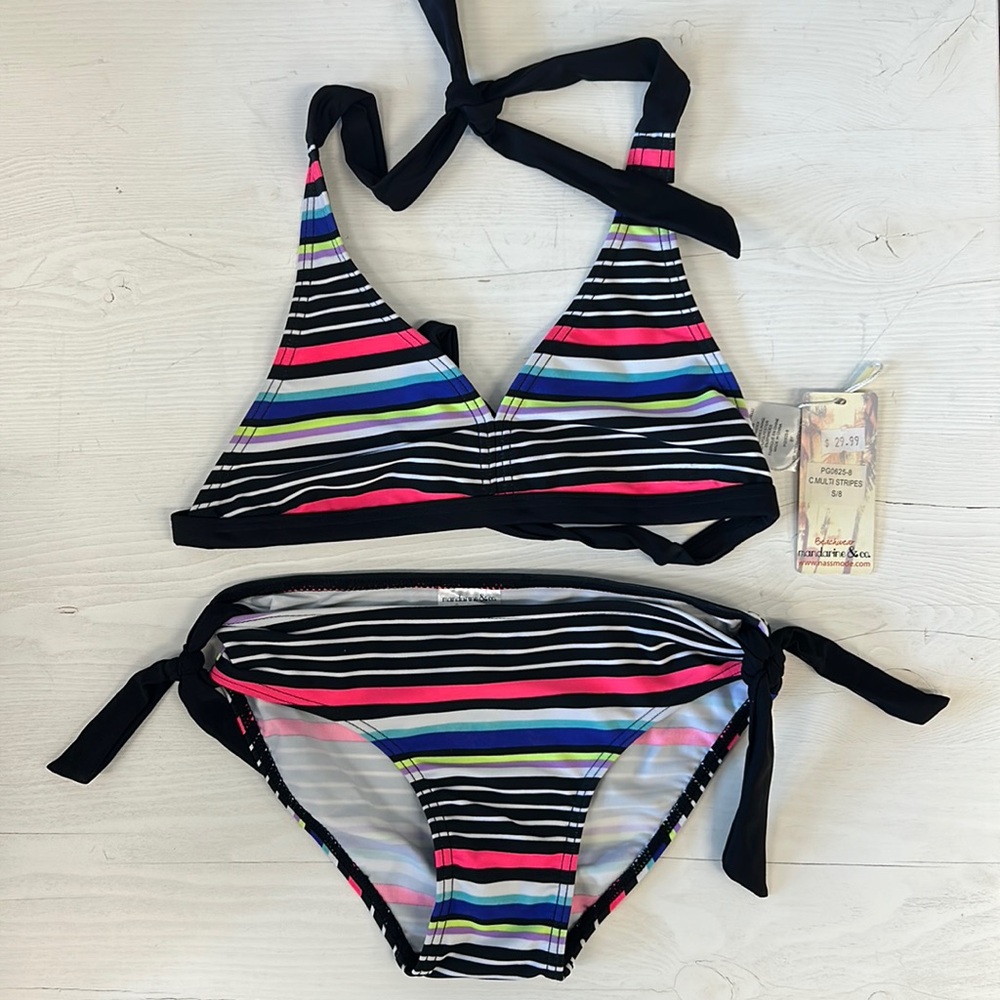 NWT mandarine & co Kids Girl Triangle Bikini